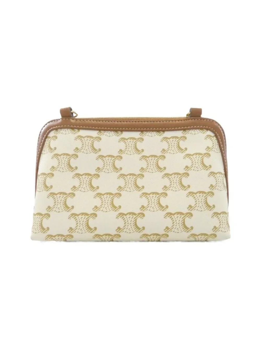 Celine Chain Clutch White